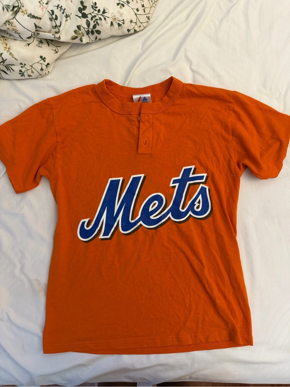 🧡 Mets Henley #4 Tee